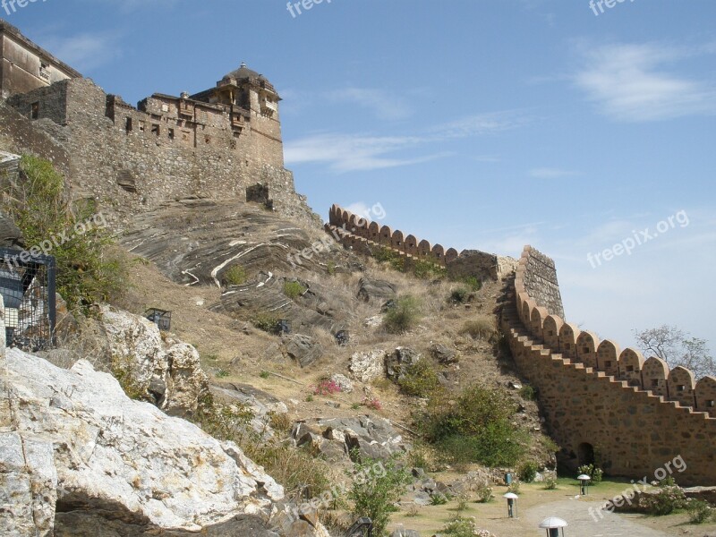 Kumbhal Garh Rajasthan Heritage Fort Historic Architecture Place