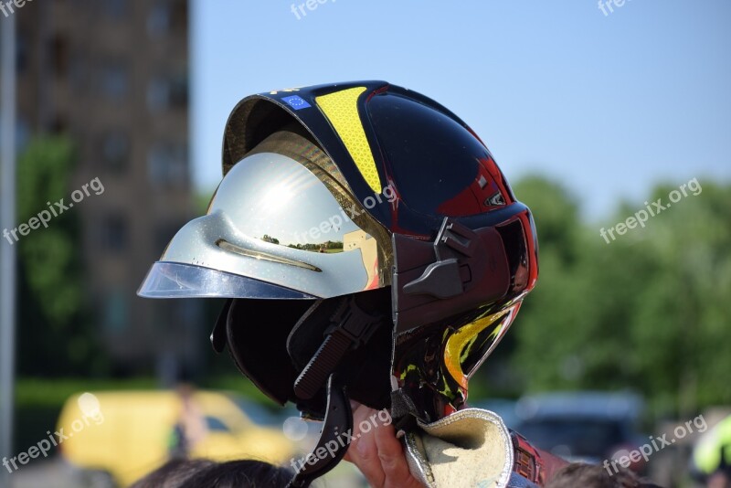 Firemen Helmet Visor Free Photos