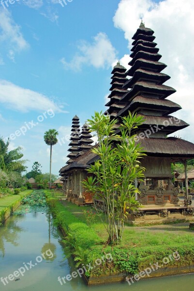 Pagoda Indonesia Bali Temple Mengwi