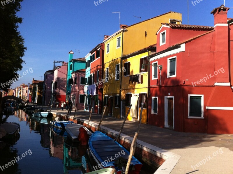 Burano Italy Veneto Houses Colorful