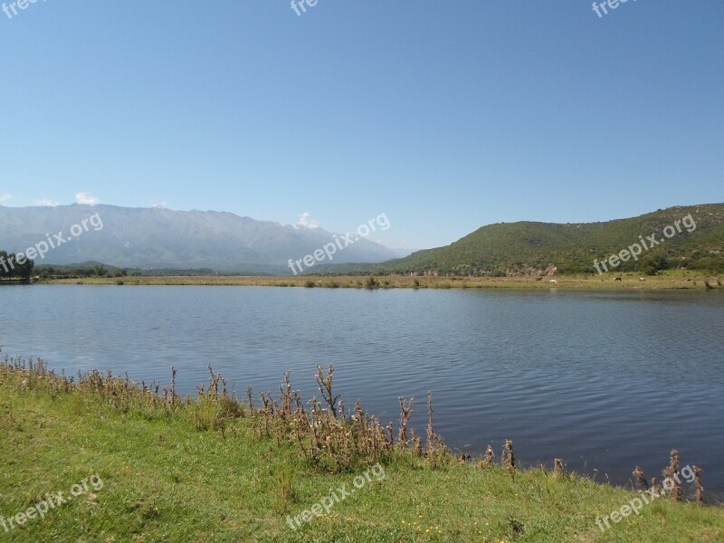 Mountain River Landscape Nature High Mountains