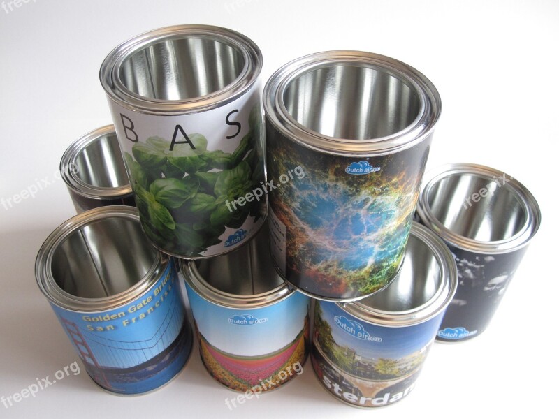 Cans Tin Gift Glance Metal