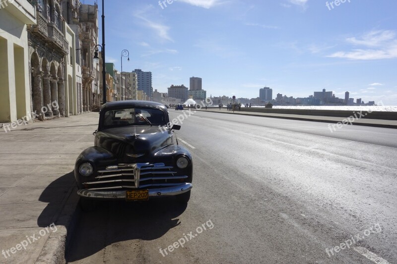 Cuba Havana Sea Surf Wave