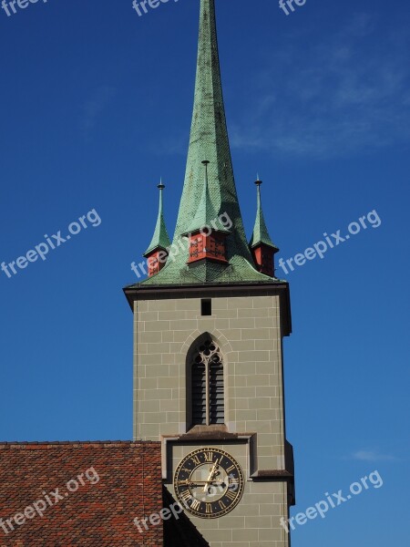 Church Steeple Nydeggkirche Bern Building