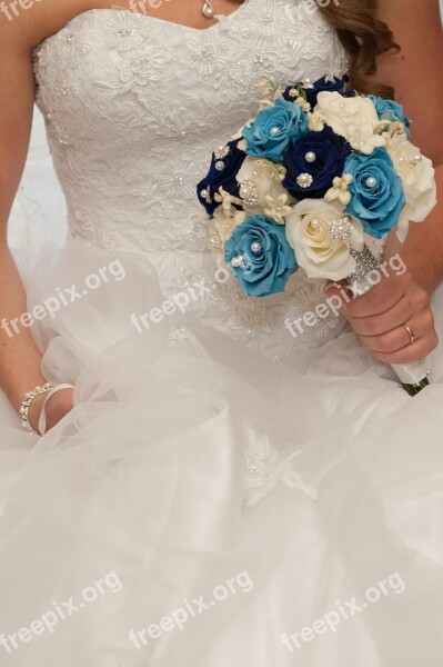 Wedding Bouquet Flowers Bride Free Photos