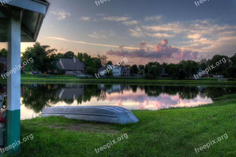 Water Pond Lake Houses Boat