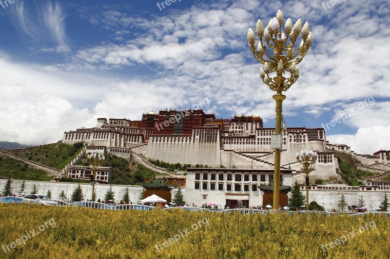 Lhasa Tibet The Potala Palace Free Photos