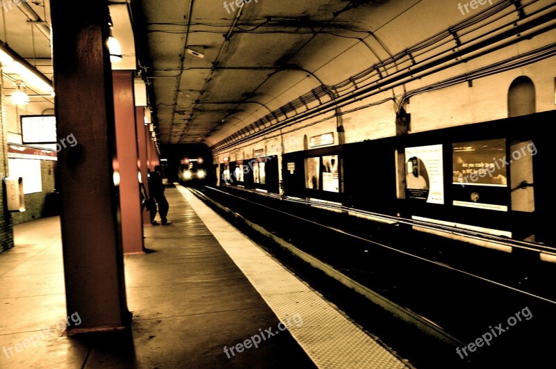 Metro Subway Nyc Underground Station