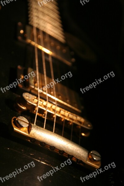 Guitar Gibson Close Up Strings Stringed Instrument