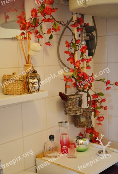 Bathroom Style Flower Free Photos