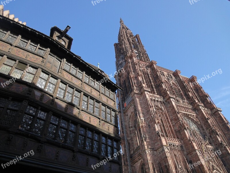 Strasbourg Cathedral House Alsace Religion