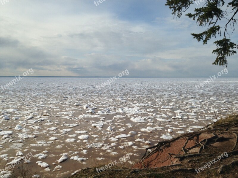 Lake Lake Superior Ice Water Shore