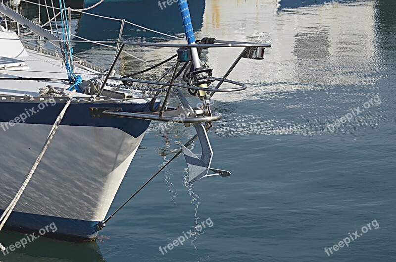 Anchor Boat Bow Martine Sea