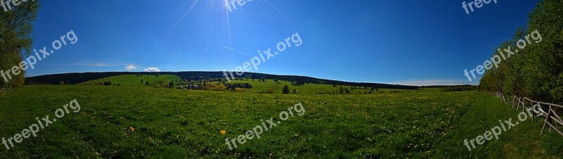 Landscape Nature Panorama šumava Free Photos