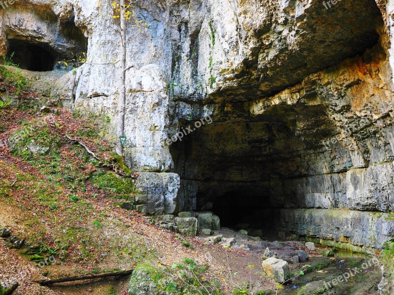 Falkensteiner Cave Cave Caves Portal Baden Württemberg Swabian Alb