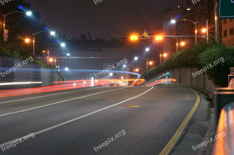 Light Road Car Speed Light Spreading