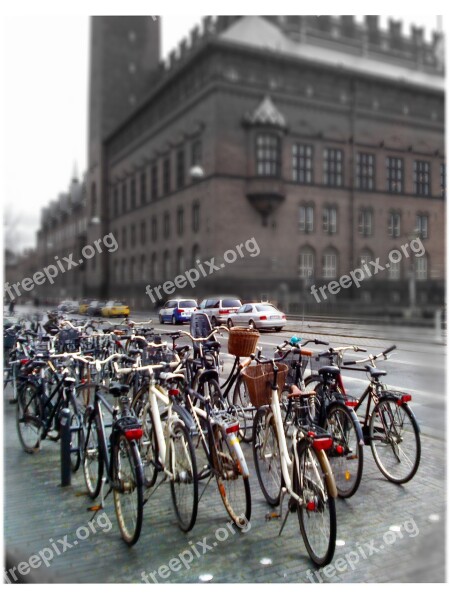 Bike Copenhagen Town Hall Travel Summer