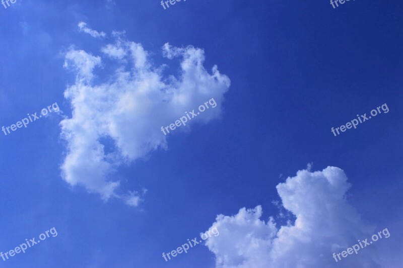 Blue Sky White Cloud Heaven Free Photos