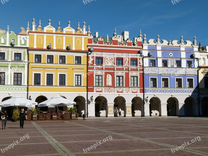 Zamosc The Market Townhouses Monuments The Old Town