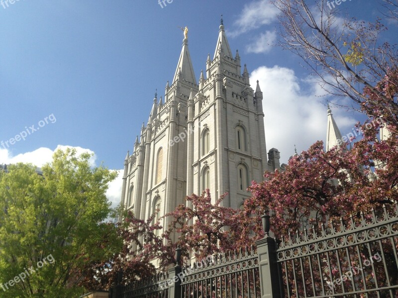 Temple Square Mormon Temple Salt Lake City Landmark