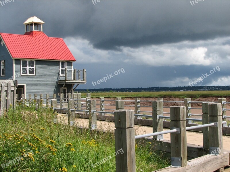 Boardwalk Building Architecture City Water