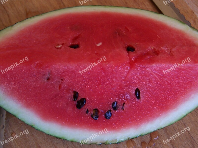 Watermelon Red Pip Fruit Eat