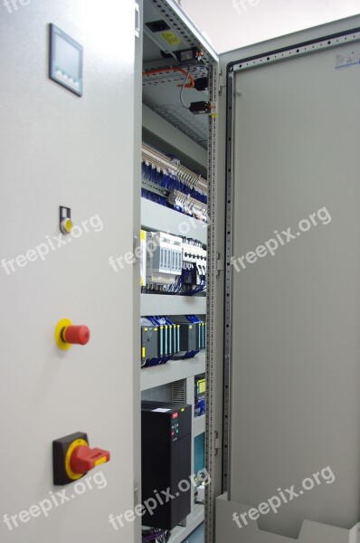 Control Cabinet Electrically Switch Current Elektrik