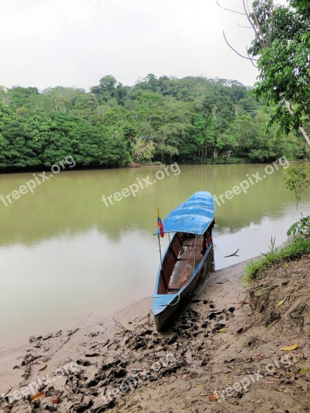 Canoe Amazonie Rio-napo Free Photos