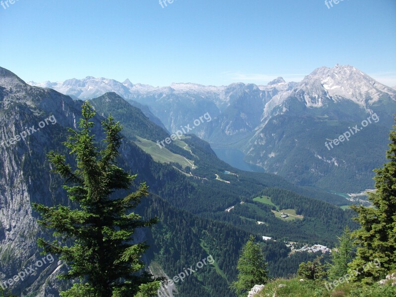 Mountains Nature Lake Alpine Walk Free Photos