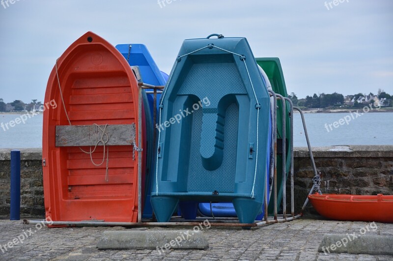 Boats Port Wharf Water Fishermen