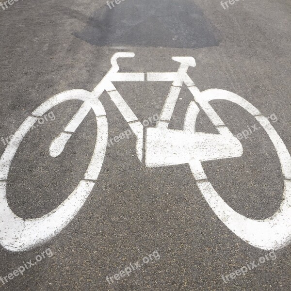 Cycle Track Signage Bicycle Free Photos