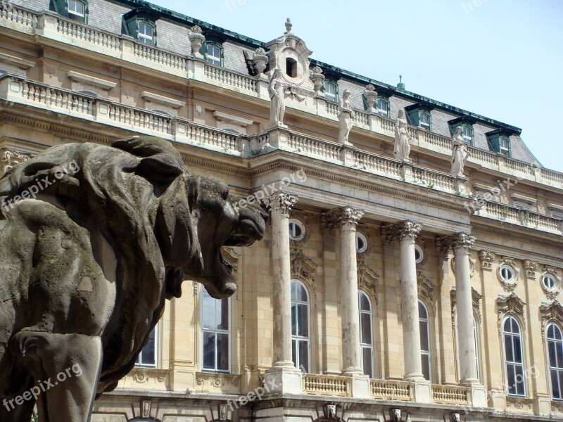 Budapest Facade Palace Leon Bronze