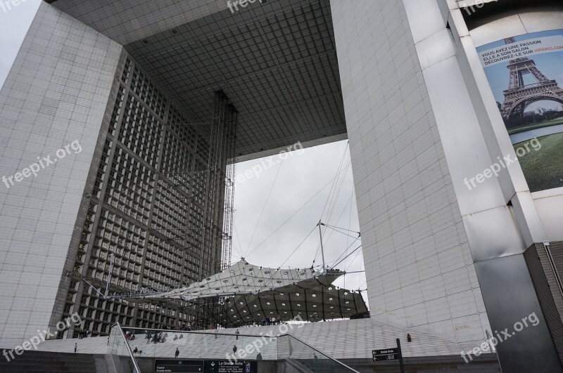 Paris La Defense Defense Architecture City View