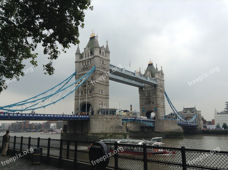 London Tower Bridge Tourist Architecture British