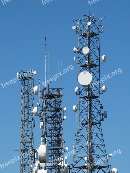 Antenna Tower Mobile Phone Telecommunications Send