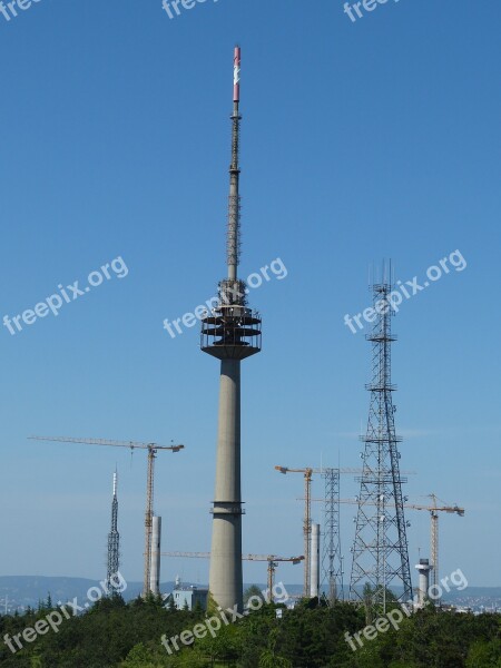 Antenna Tower Mobile Phone Telecommunications Send