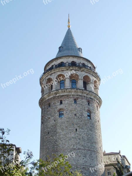 Istanbul Turkey Bosphorus Historic Center Galata