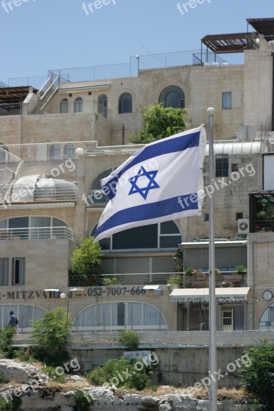 Flag Israel Jerusalem Symbol Jewish