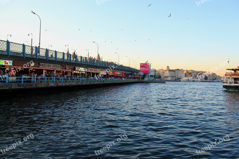 Istanbul Galata Bridge Free Photos