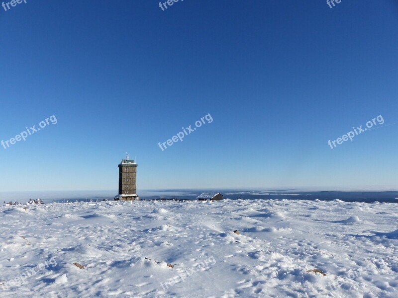 Winter Boulder Snow Resin Wintry