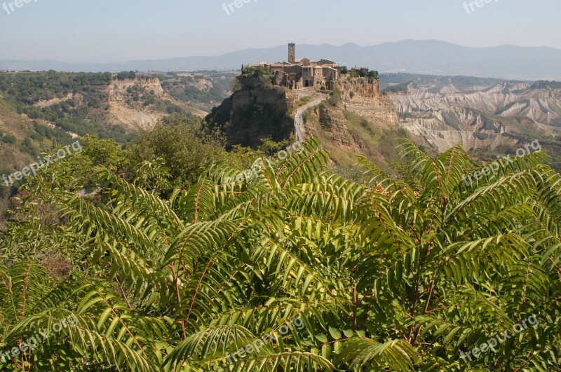 Civita Di Bagnoregio Landscape Country Free Photos