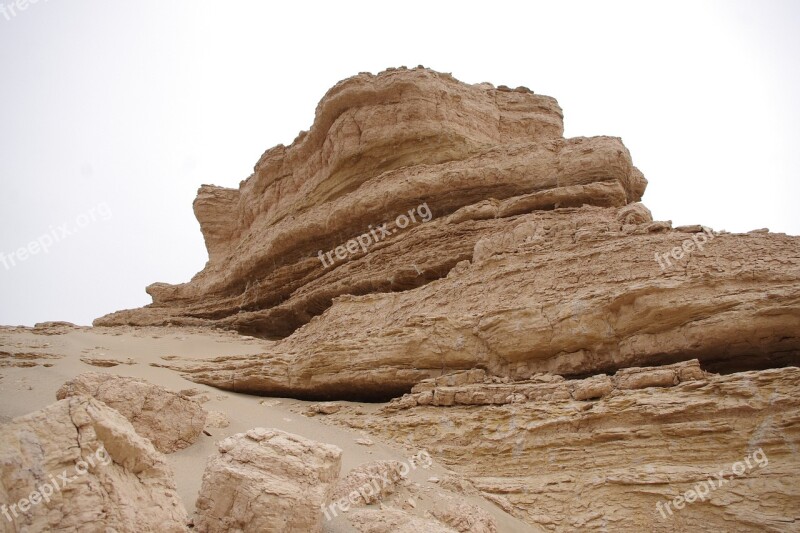 Tourism The Scenery Desert Dunhuang Landform