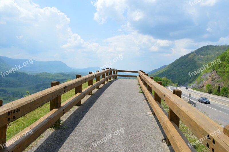 Mountains Virginia Green Fields Landscape Nature