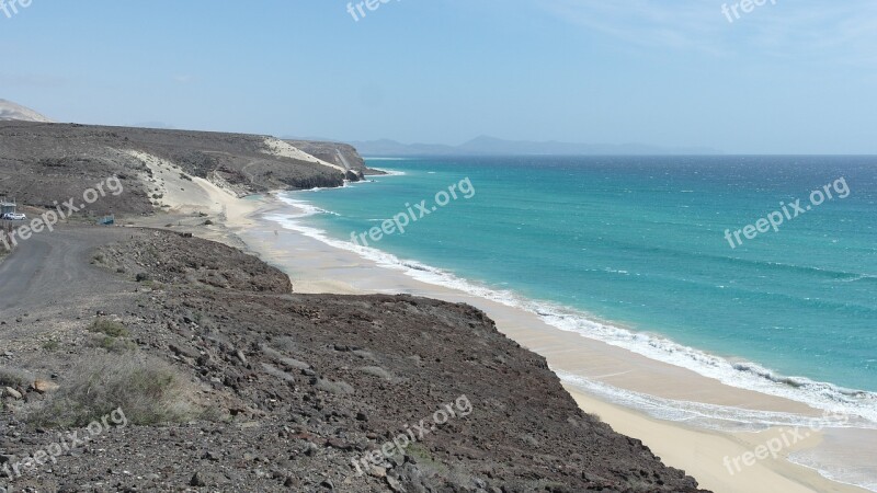 Fuerteventura Beach Sea Vacations Free Photos