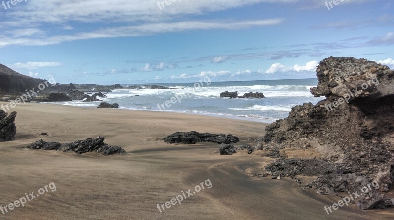 Fuerteventura Canary Islands Beach Uninhabited Wild