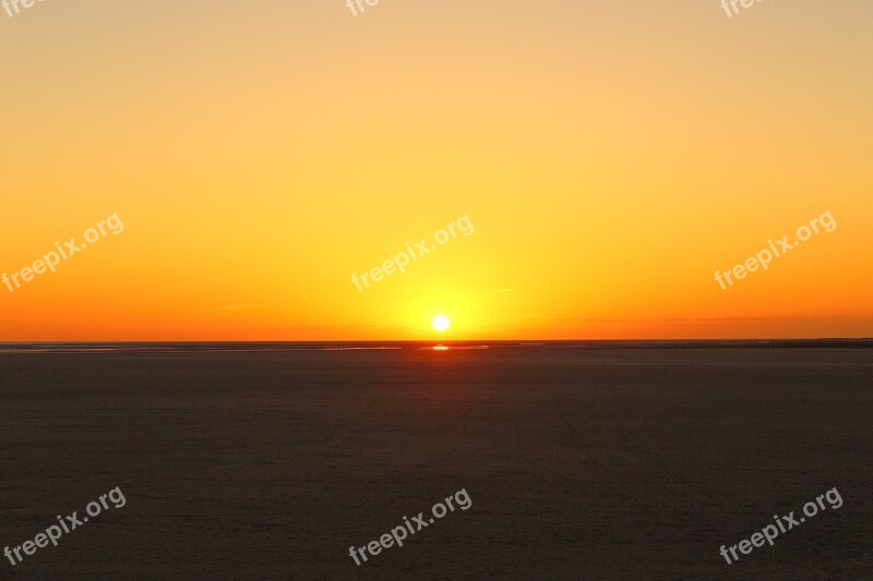 Sunset St-peter-ording Beach Free Photos