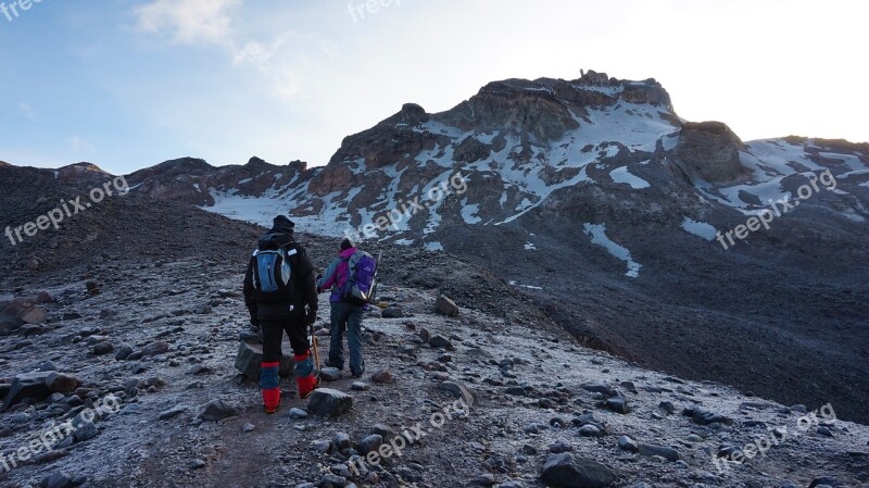 Ecuador Carihuairazo Andes Couple Rock