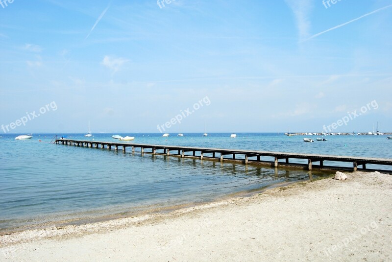 Lake Garda Jetty Pacengo Italy