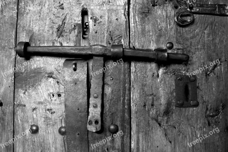 Lock Door Old Rusty Antique