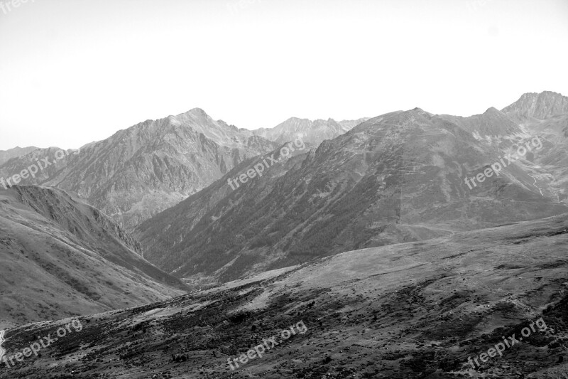 Mountains Landscape Countryside Highlands Peak